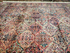 10' X 14' Karastan #700 Multicolor Panel Kirman # 717 Wool Rug American Beauty - Jewel Rugs