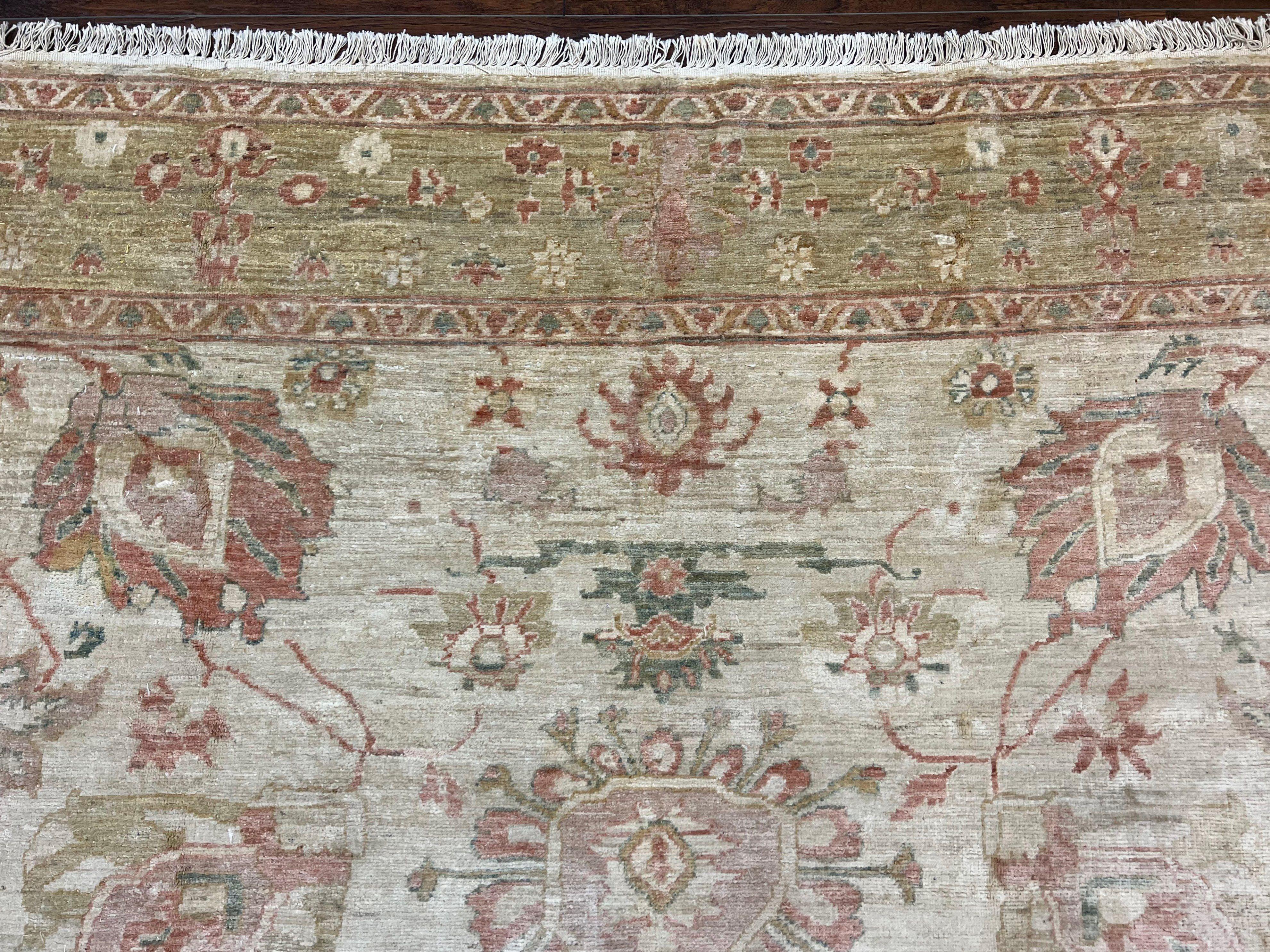 Turkish Oushak Rug 8x10, Hand Knotted Wool Turkish Oushak Carpet 8 x 10 ft, Farmhouse Rug, Neutral Colors, Vintage Handmade Turkish Area Rug - Jewel Rugs