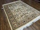 5' X 7' Vintage Handmade Indian Wool Rug Hunting TREE OF LIFE DEER Nice - Jewel Rugs