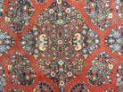 5' X 8' Handmade Fine India Oriental Wool Rug Red Organic Colors Floral Nice - Jewel Rugs