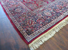 10'6" X 17' Antique Palace Size Handmade Persian Sarouk Floral Red Area Rug - Jewel Rugs