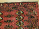 3' 1" X 5' 5" Antique Handmade Tribal Wool Rug Salor Turkoman Organic Dyes Wow - Jewel Rugs