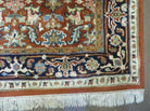 4' X 6' Vintage Handmade Indian Floral Wool Rug Carpet Rusted Red - Jewel Rugs