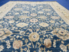 12 x 18 Hand-Knotted Vintage Palace Sized Pak Peshawar Dark Blue Oversized Rug - Jewel Rugs