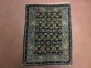 2 X 2 Antique Handmade Wool Rug Mat Allover Organic Dyes Small Oriental Rug - Jewel Rugs
