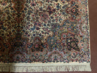 Karastan Rug Floral Kirman #742, American Made, 5'9" x 9", 6x9 Vintage Karastan Wool Rug, Royal Kirman Pattern - Jewel Rugs