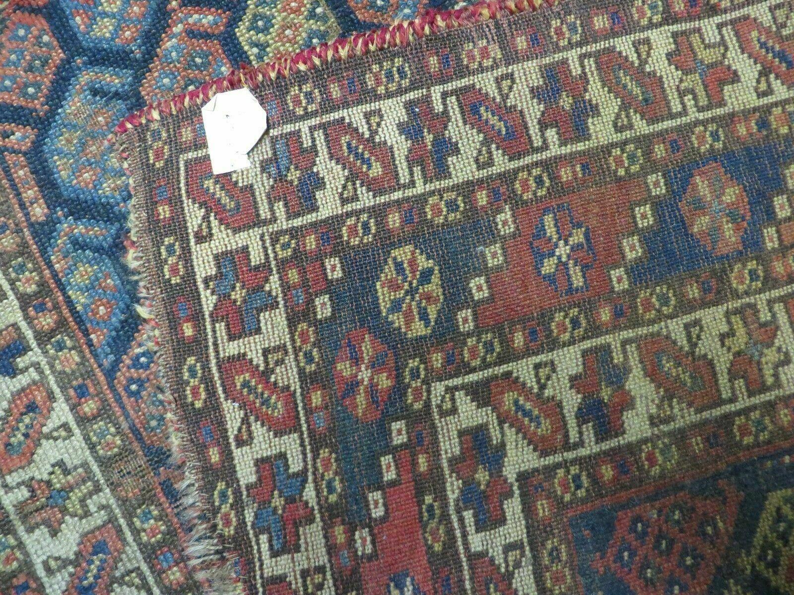 3' 5" X 7' Antique Handmade Caucasian Wool Rug Tribal Nice - Jewel Rugs