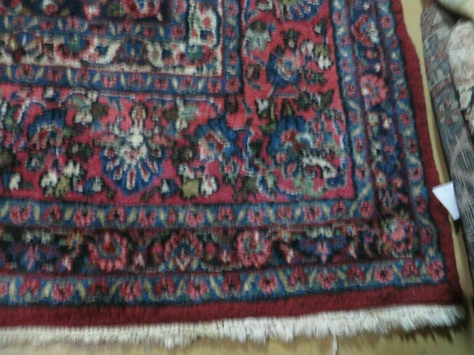 9' X 12' Antique India Oriental Floral Medallion Handmade Wool Rug Organic Dye - Jewel Rugs