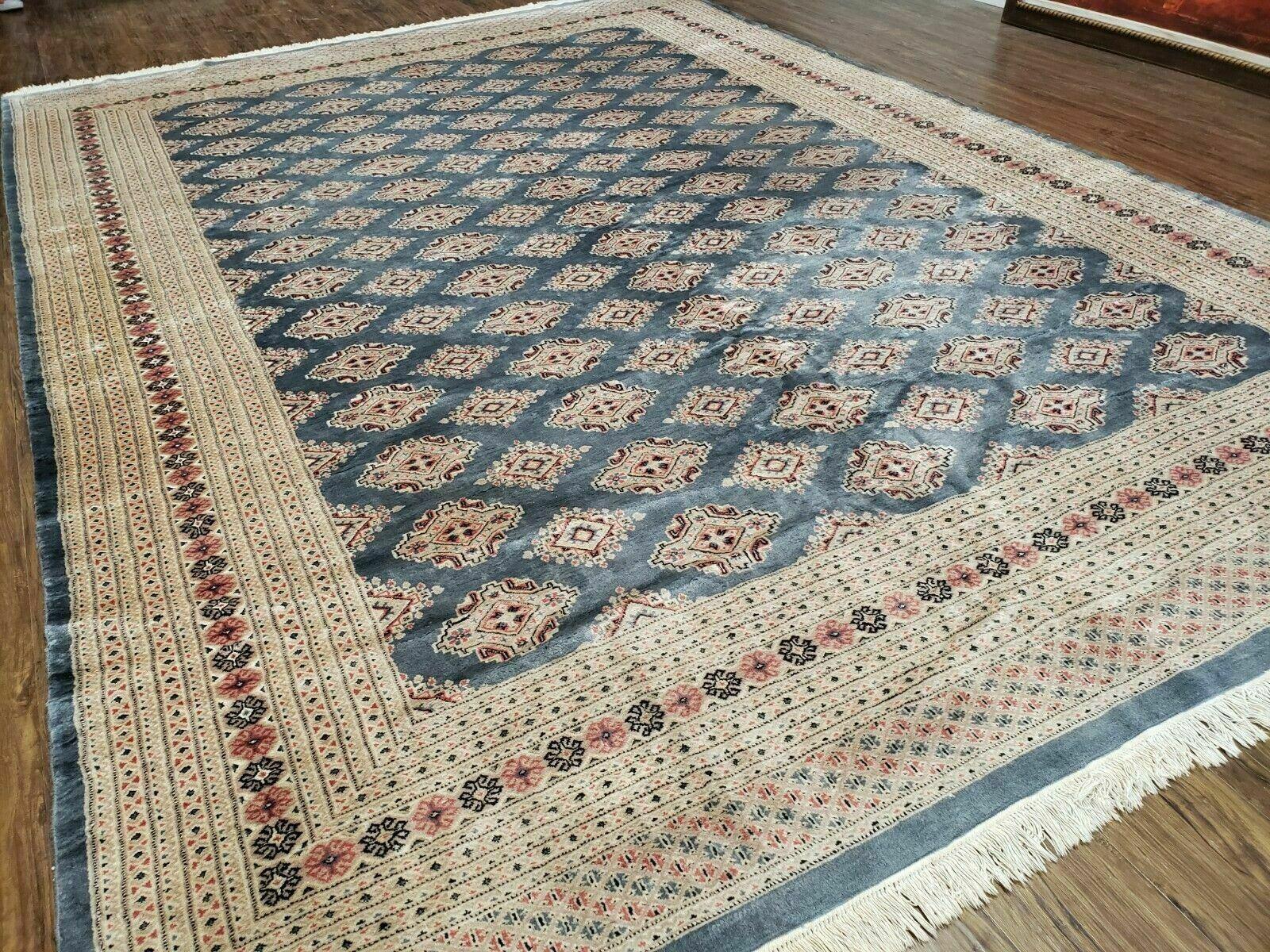 9' X 13' Vintage Handmade Fine Bokhara Turkoman Yamud Pakistan Wool Rug Nice - Jewel Rugs