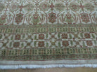 8' 5" X 12' Handmade India Agra Floral Oriental Wool Rug Tea Washed Carpet Nice - Jewel Rugs