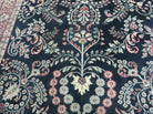 6' X 9' Handmade India Floral Oriental Wool Rug Carpet Blue Organic Dyes Nice - Jewel Rugs