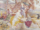 Antique French Tapestry, Petit point European Tapestry, Needlepoint Tapestry, Drawing Moses From Water, 3'6" x 4' - Jewel Rugs