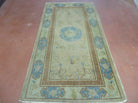 3' X 6' Vintage Handmade Chinese Art Deco Nichols Wool Rug Carpet Distressed - Jewel Rugs