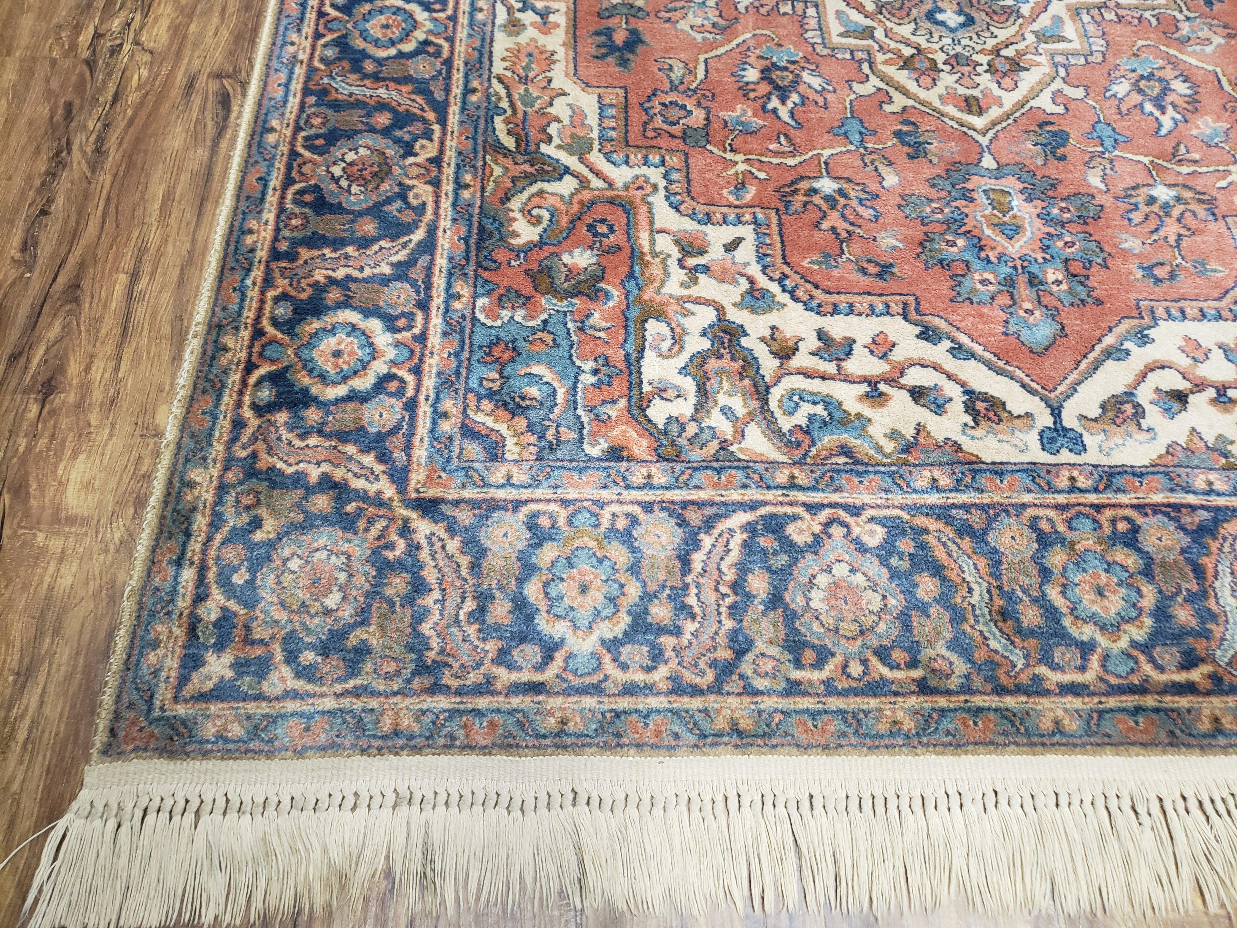 Karastan Rug 5' 9" x 9', Vintage Karastan #744 Antique Serapi Pattern, USA Made Pure Wool Pile Carpet, Original Karastan Carpet, 6x9 Rugs - Jewel Rugs