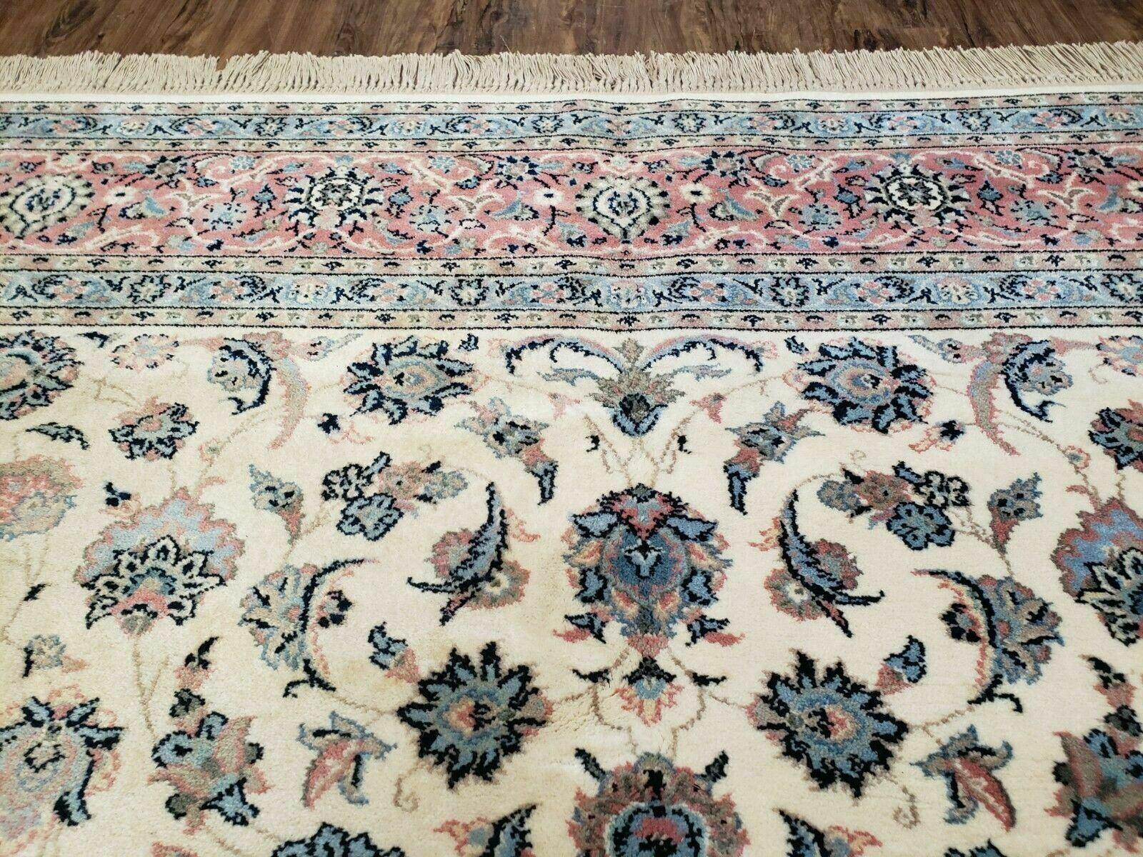 8' 8" X 12' Karastan Ivory Rose Kashann # 768 Wool Rug American Made Nice - Jewel Rugs