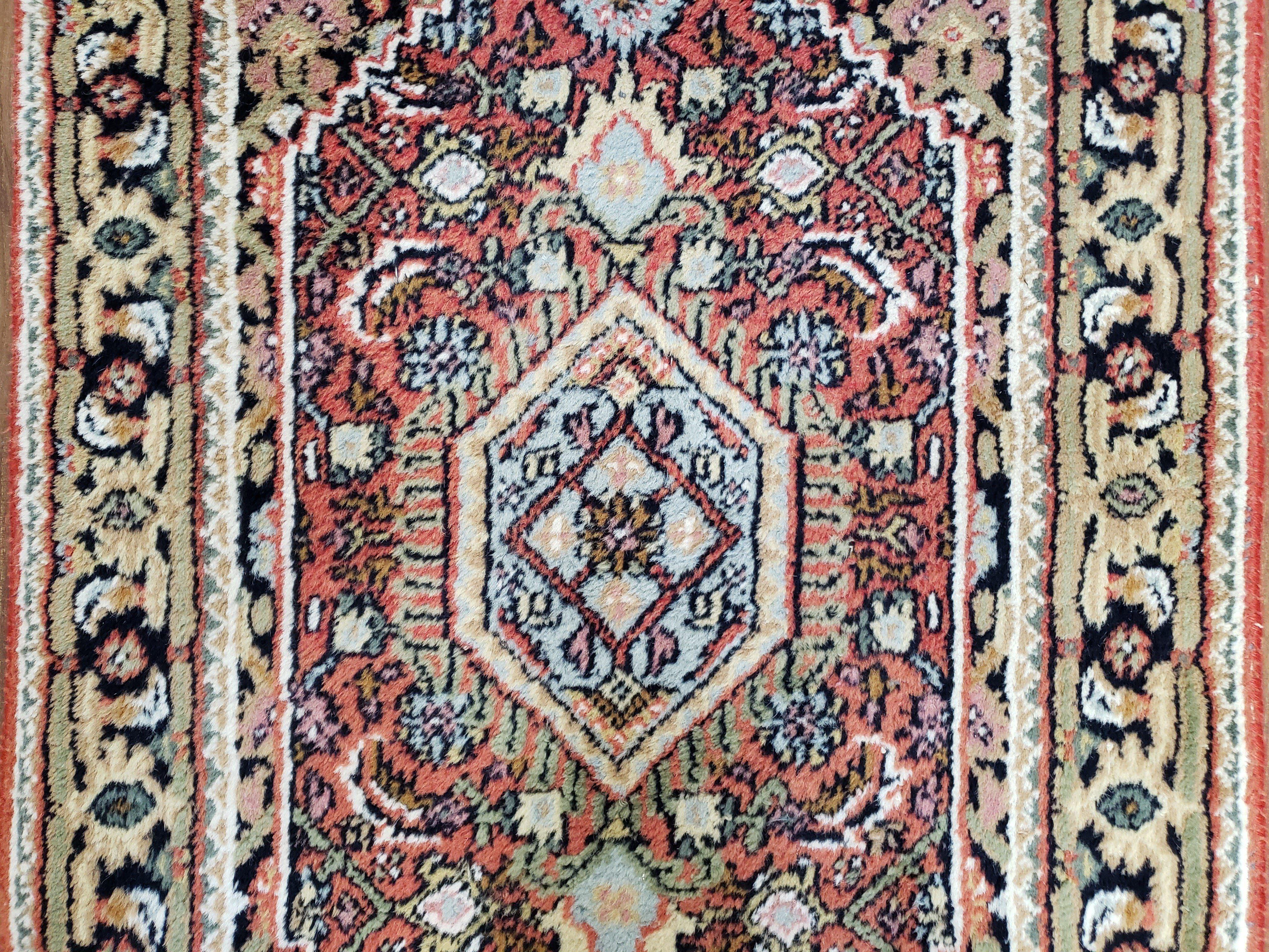 Small Bijar Rug, Indo Persian Rug, 2x3 Persian Rug, Hand Knotted Wool Rug, 2x3 Rug, Accent Rug, Medallion Rug, Oriental Carpet, Vintage - Jewel Rugs