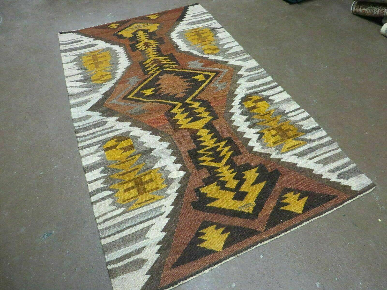 4' X 6' Navajo Navaho South American Wool Rug Blanket Tapestry Wall Hanging - Jewel Rugs