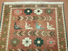 2' 7" X 4' 2" Antique Handmade Turkish Wool Rug Veg Dye Bird Fly - Jewel Rugs