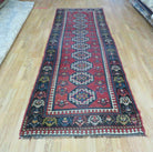 3' 3" X 10' Hand-Knotted Antique Handmade Caucasian Kazak Wool Runner Rug - Jewel Rugs