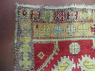 21" X 37" Antique Handmade Turkish Oushak Oshak Yastik Wool Rug Mat Turkey Nice - Jewel Rugs