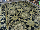 9' X 12' Modern Handmade Tibetan Nepal Wool Rug Savonnerie Design Gold Nice Wow - Jewel Rugs