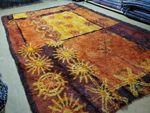 8' X 11' Vintage 1960 Danish Rya Shag DeLuxe Ege Rug Mid-Century Modern Nice - Jewel Rugs