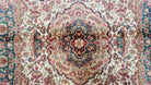 Small Silk Carpet, Medallion Rug, Very Fine, Persian Design, Silk-on-Silk, Oriental Accent Rug, Bamboo Silk, 2.5 x 4 ft, 2' 8" x 4' 1" - Jewel Rugs