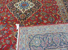 8' X 11' Vintage Handmade India Wool Rug Hand Knotted Carpet Red Nice # 814 - Jewel Rugs