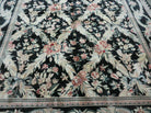 6' X 9' Handmade William Morris Arts & Craft Chinese Wool Rug Carpet Black Nice - Jewel Rugs