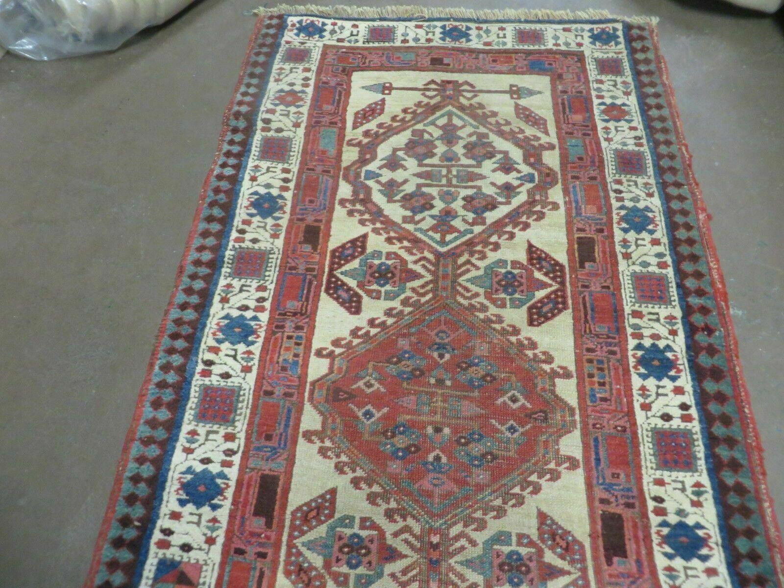 2'11" X 17' Antique Handmade Turkish Wool Oriental Rug Runner Carpet Camel Hair Wow - Jewel Rugs