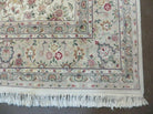 8' X 10' Vintage Handmade Chinese Oriental Floral Wool Rug Silk Accent # 28 Wow - Jewel Rugs