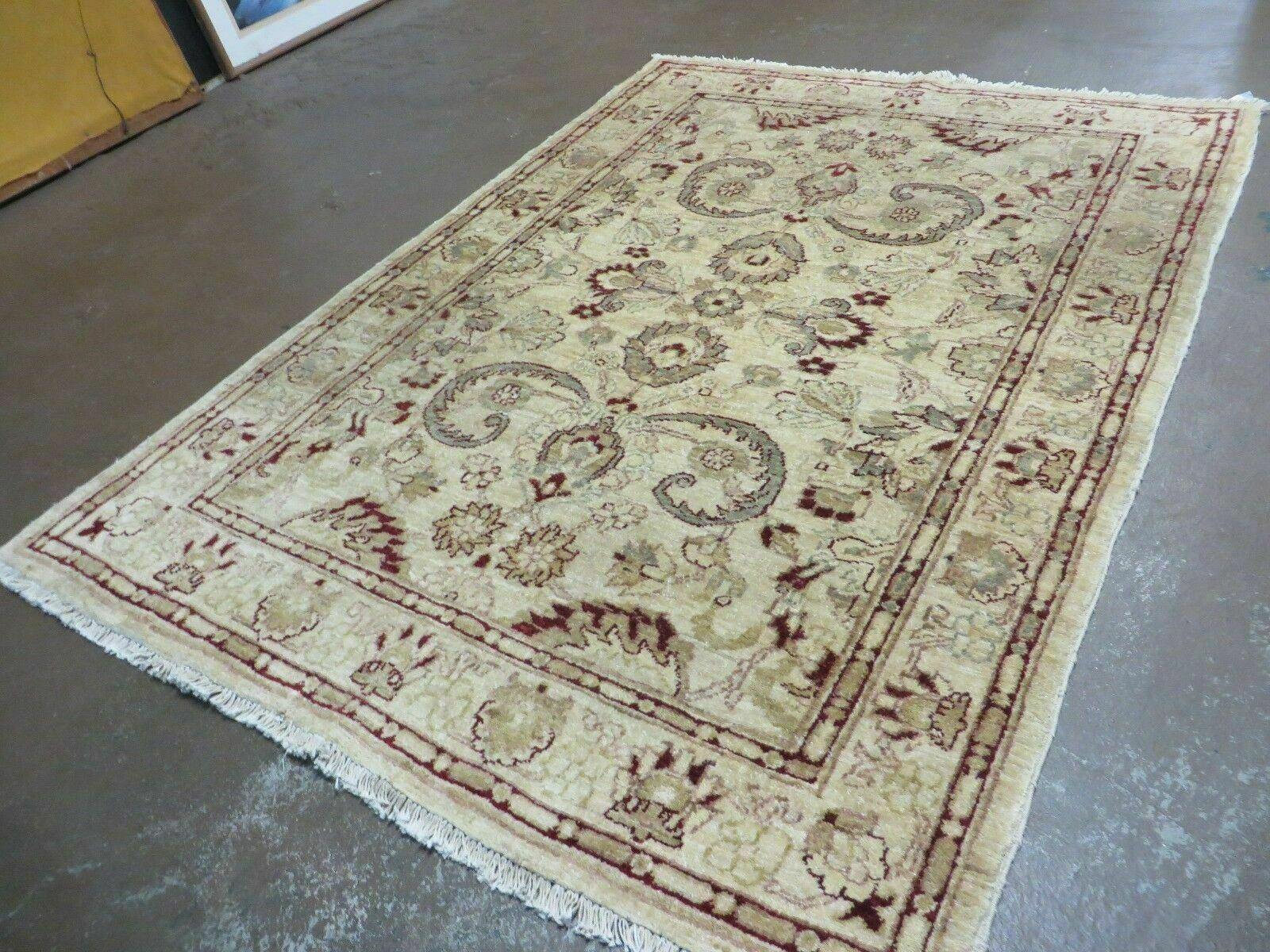 4' X 6' Handmade India Floral Oriental Wool Rug Veg Dyes Nice - Jewel Rugs