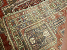 5' X 7' Antique Handmade Caucasian Shirvan Wool Rug Carpet Detailed Boho Bohemian Interior Home Style - Jewel Rugs