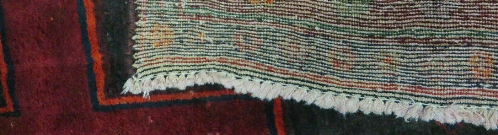 4' X 8' Antique Handmade India Geometric Oriental Wool Rug Veg Dyes Nice - Jewel Rugs