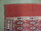 45" X 32" Antique Handmade Bokhara Turkoman Yomud Chuval Wool Rug Soumak NICE - Jewel Rugs