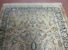 4' X 6' Vintage Handmade Fine Indian Silk Rug Kashmir Bird Nice - Jewel Rugs