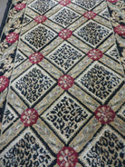 2' X 7'5" Vintage Machine Made Turkish Turkey Rug Runner Leopard Legend Black - Jewel Rugs