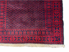 3x5 New Vintage Handmade Tribal Wool Balouchi Rug Afghan Prayer Rug Red Black - Jewel Rugs