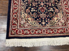 Oriental Runner Rug 2.8 x 17 ft Long Runner, Pak Persian Runner, Traditional Vintage Hand Knotted Navy Blue Red Runner Rug, Wool Hallway Rug - Jewel Rugs