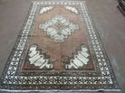 4' X 6' Antique Handmade Turkish Sparta Wool Rug Veg Dyes Brown Nice - Jewel Rugs