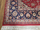 9' X 12' Vintage Handmade Oriental Pak Pakistan Floral Wool Area Rug Red Nice - Jewel Rugs