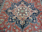 6' X 9' Vintage Handmade Indian Medallion Wool Rug Veg Dyes Nice # M702 - Jewel Rugs