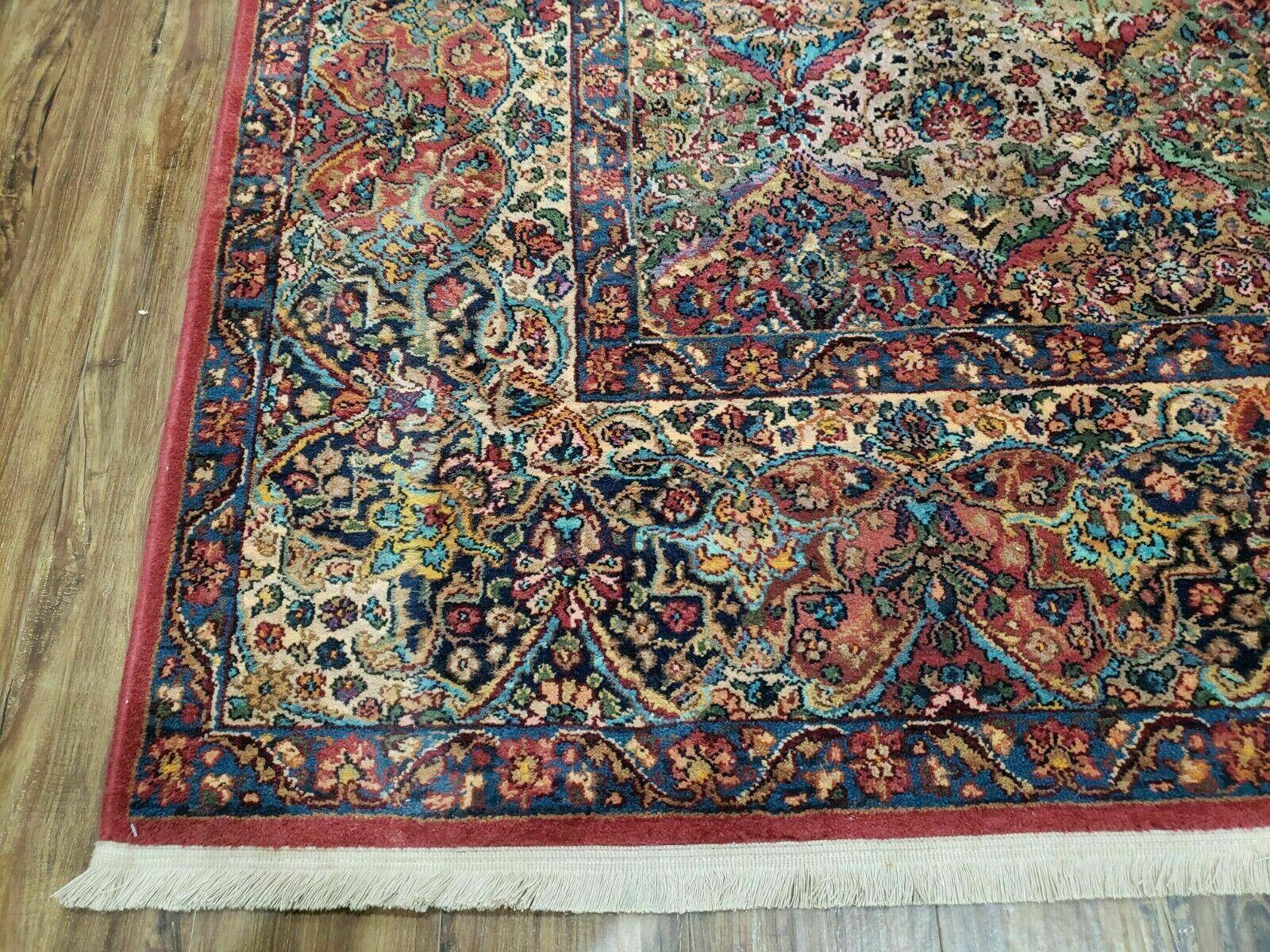 8' 8" X 12' Karastan Multicolor Panel Kirman # 717 Wool Rug American Beauty - Jewel Rugs