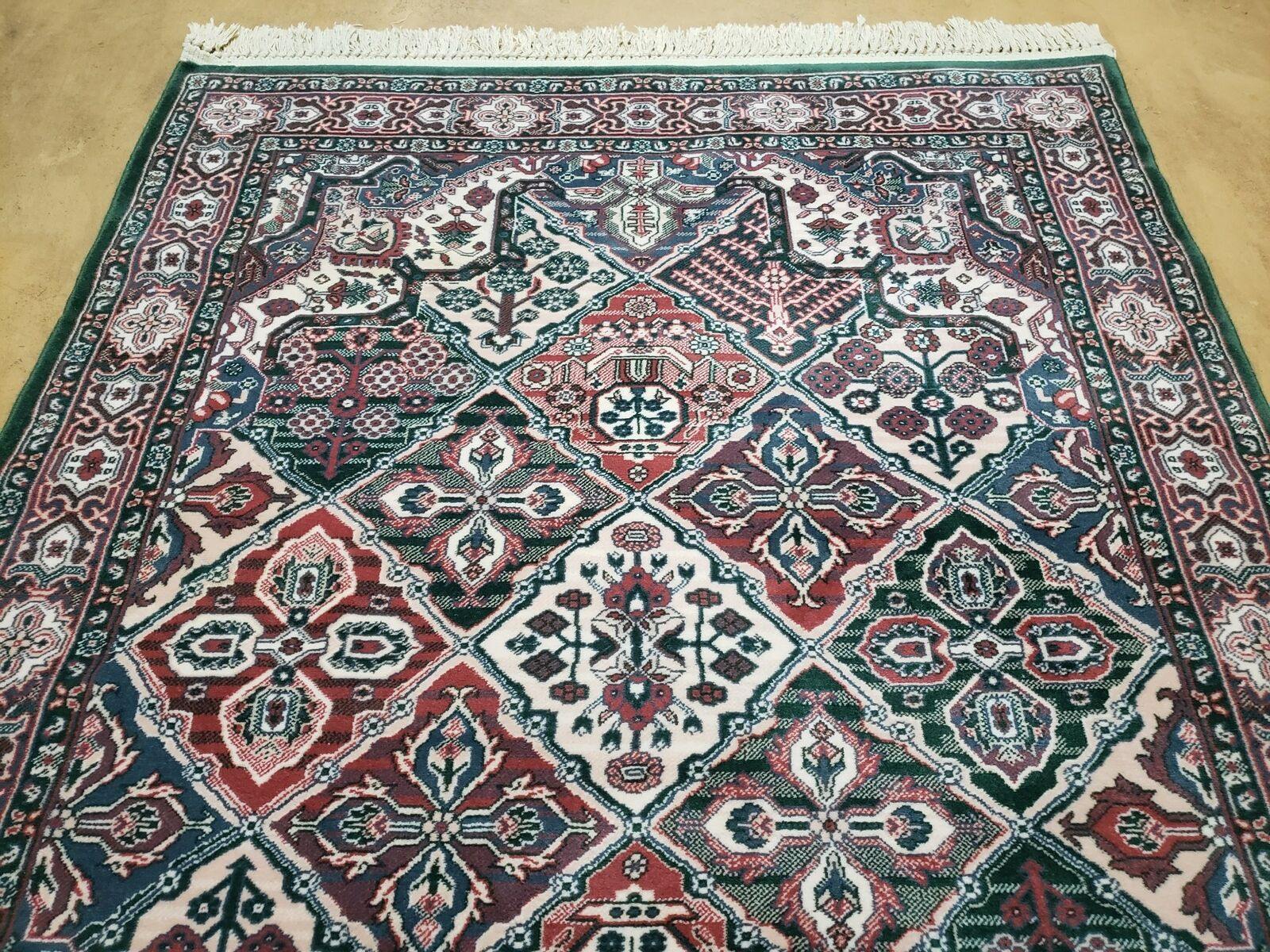 4' 1" X 5' 7" Karastan 500-1123 Green Joshagan Wool Rug Belgium Kara Shah - Jewel Rugs