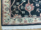 3' 6" X 5'4" Modern Tibetan Nepal Art Deco Chinese Handmade Wool Rug Black Nice - Jewel Rugs