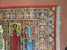 3' X 3' Vintage Machine Made Belgian Belgium Rug Mehrab Prayer Pattern LAHORE Nice - Jewel Rugs