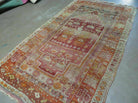 4' X 7' Antique 1920 Handmade Turkish Melas Prayer Design Wool Rug Organic # 62 - Jewel Rugs