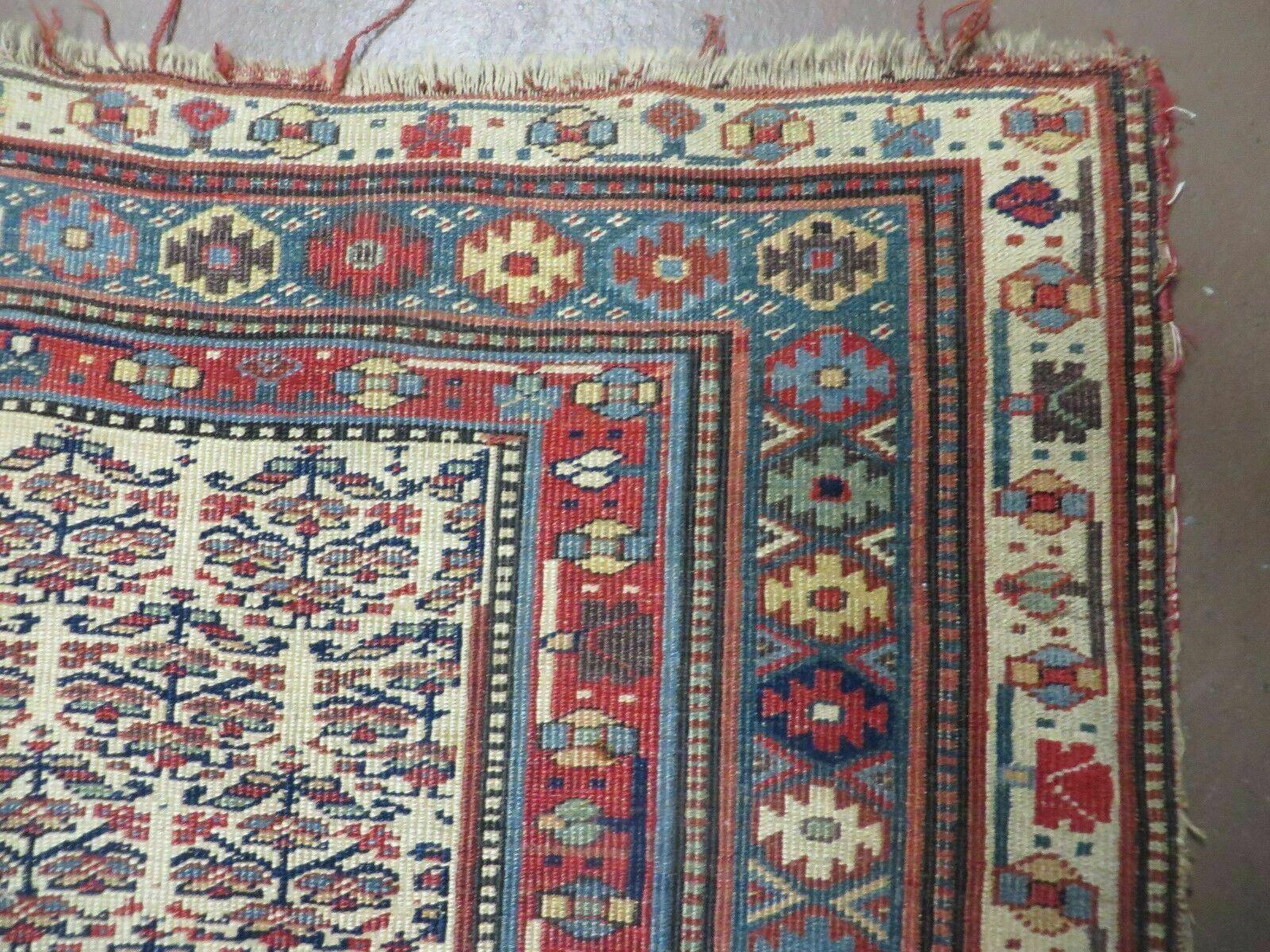 5' X 9' Antique Handmade Caucasian Kuba Wool Rug Veg Dye Runner Nice - Jewel Rugs