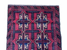 3X5 Vintage Handmade Tribal Wool Rug Balouchi Rug Afghan Rug Red Beige Blue Nice - Jewel Rugs