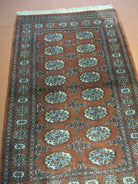 3' X 4' Vintage Handmade Pakistan Turkoman Bokhara Fine Woven Wool Rug - Jewel Rugs